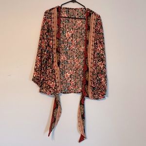 Floral wrap/blouse